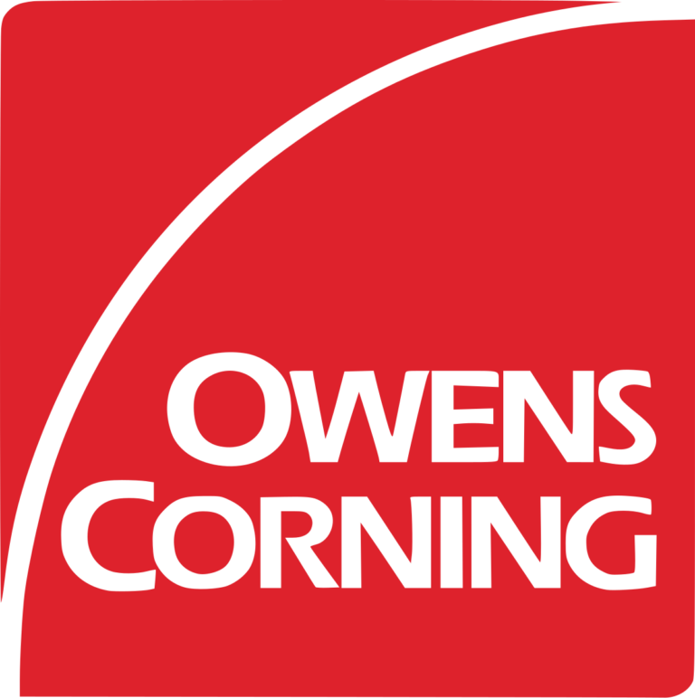 Owens Corning roofing logo for high quality shingles used by Paragon Chimney and Roofing