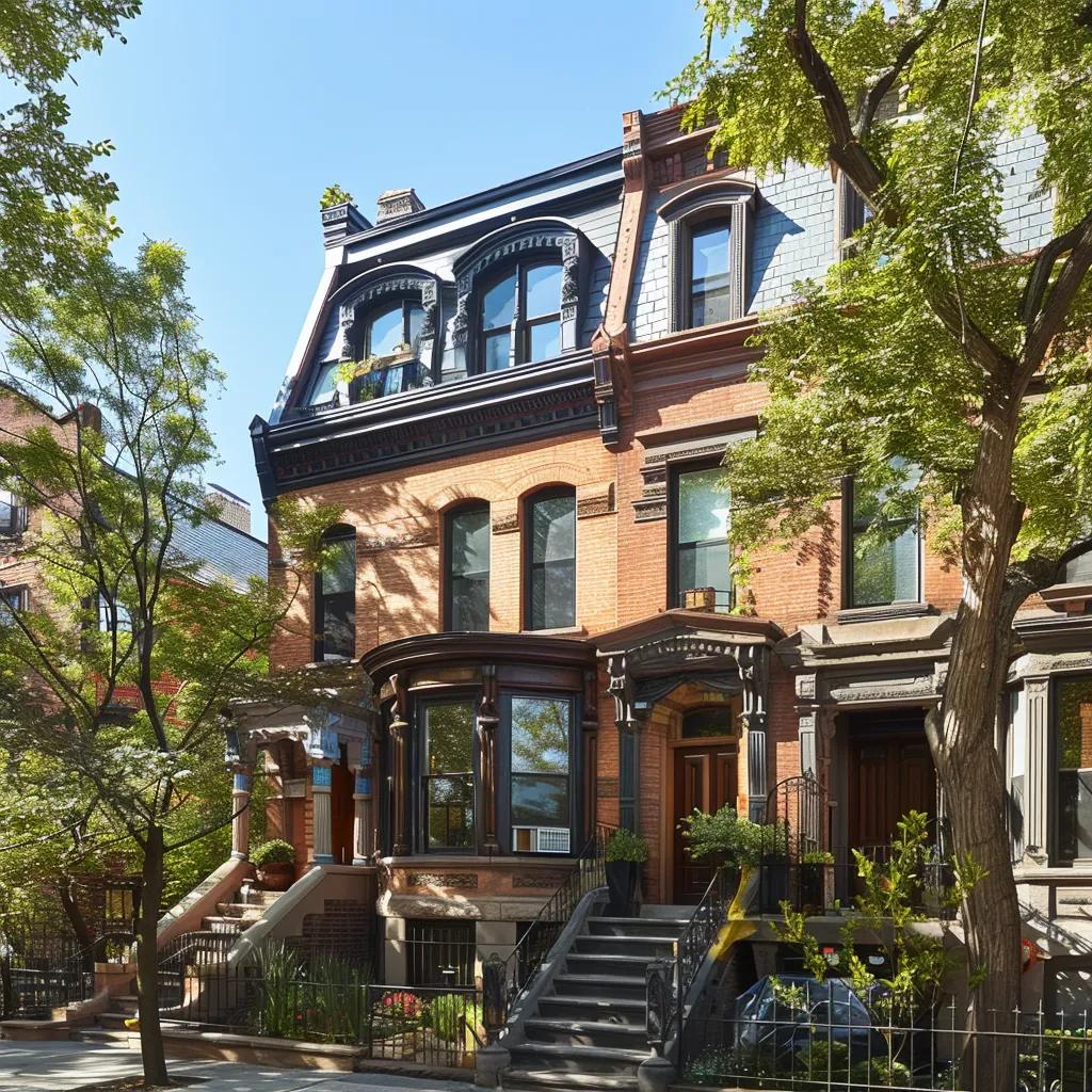 Brooklyn home with a newly replaced roof showcasing local architectural style