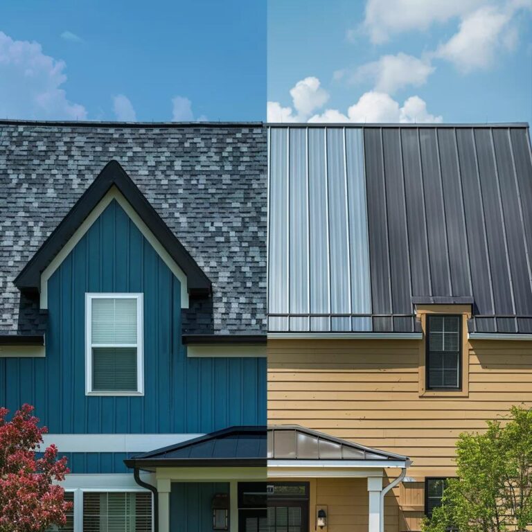 Comparison of asphalt shingles and metal roofing on a NYC home