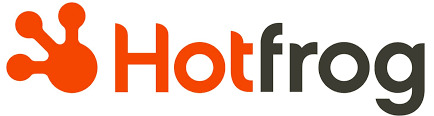 Hotfrog business directory logo in orange and dark gray colors